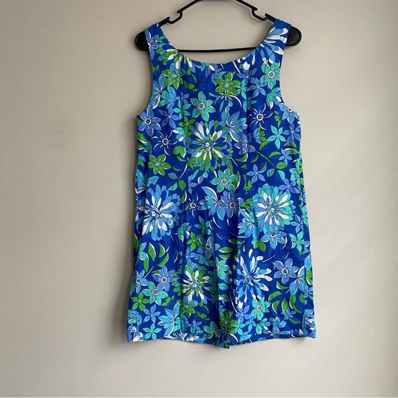 J. Crew Button-front 100% cotton shift dress in cobalt floral Small NWT - Picture 6 of 8